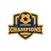 Champions Summer Soccer logo template